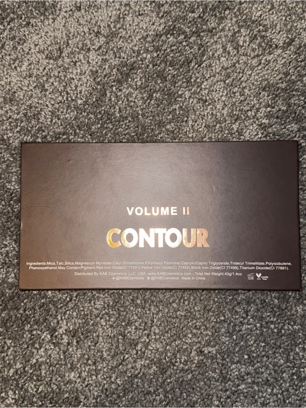 KAB Cosmetics - Volume 2 Contour Palette